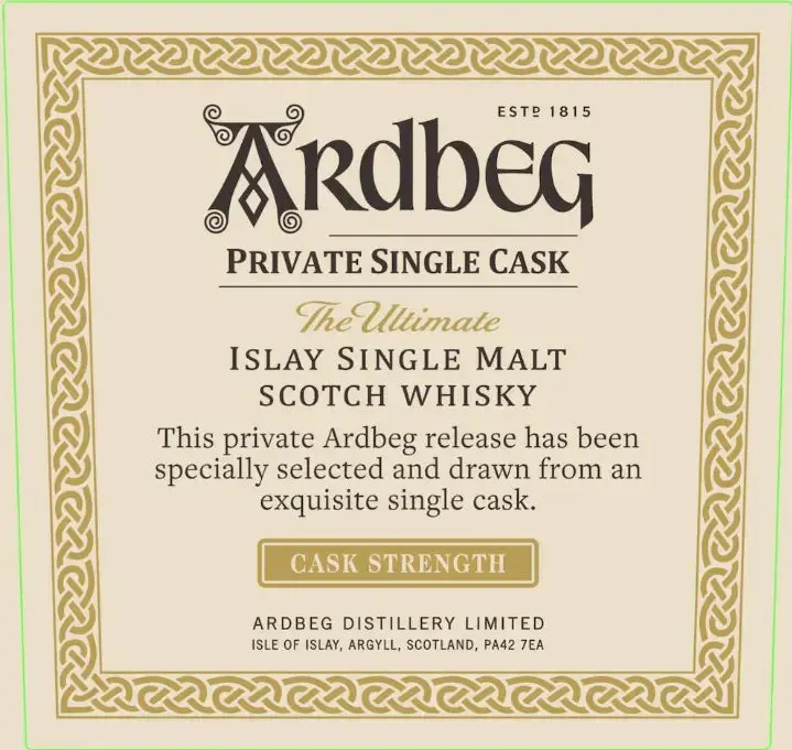 Ardbeg Private Single Cask Islay Scotch Whisky Cask Strength