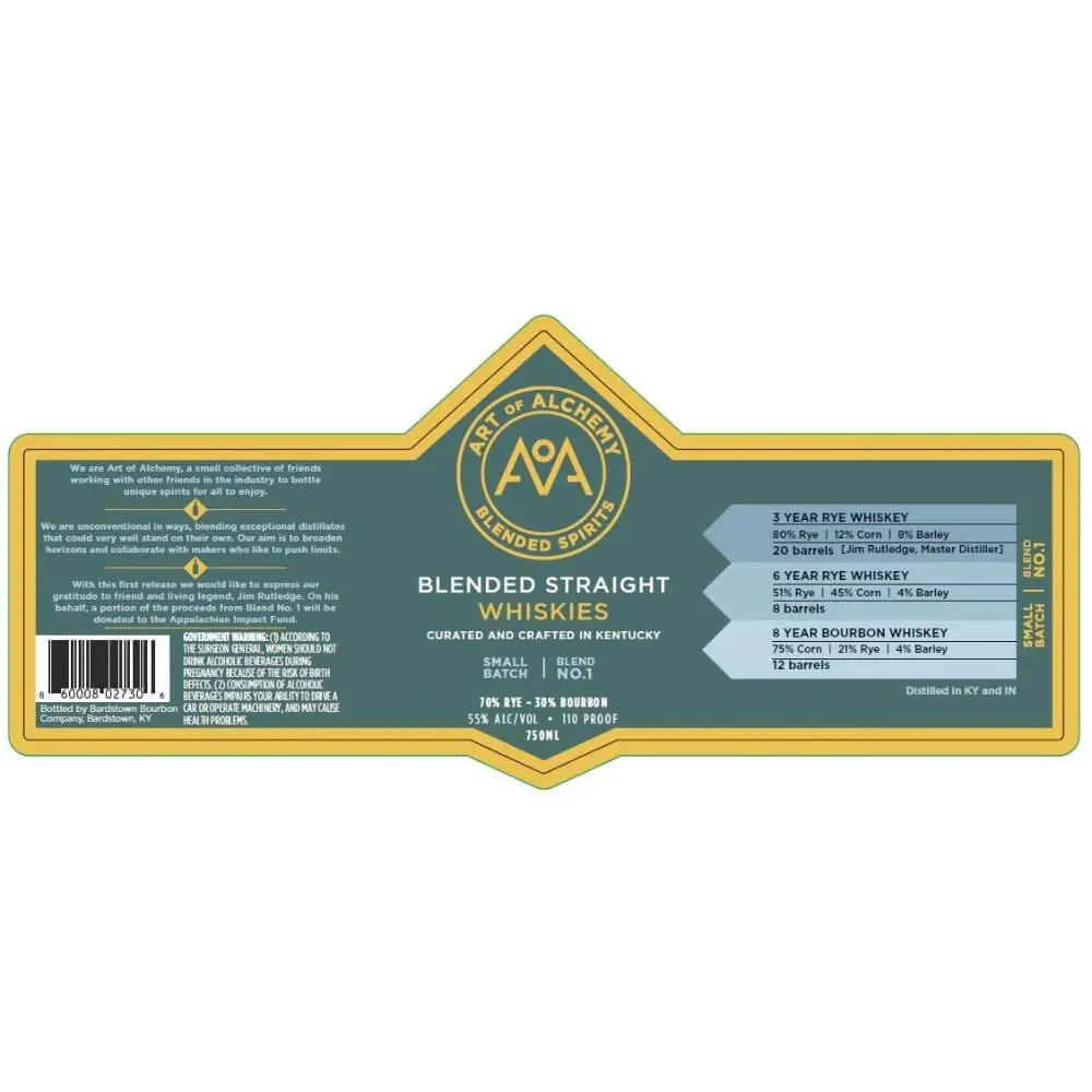 Art of Alchemy Blended Straight Whiskies Blend No. 1