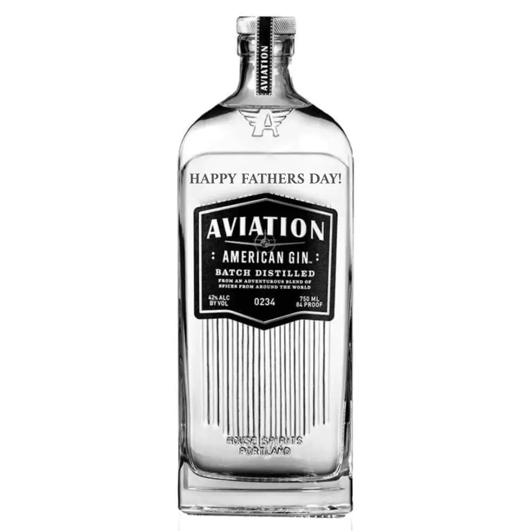 Aviation American Gin "HAPPY FATHERS DAY!" Engraved