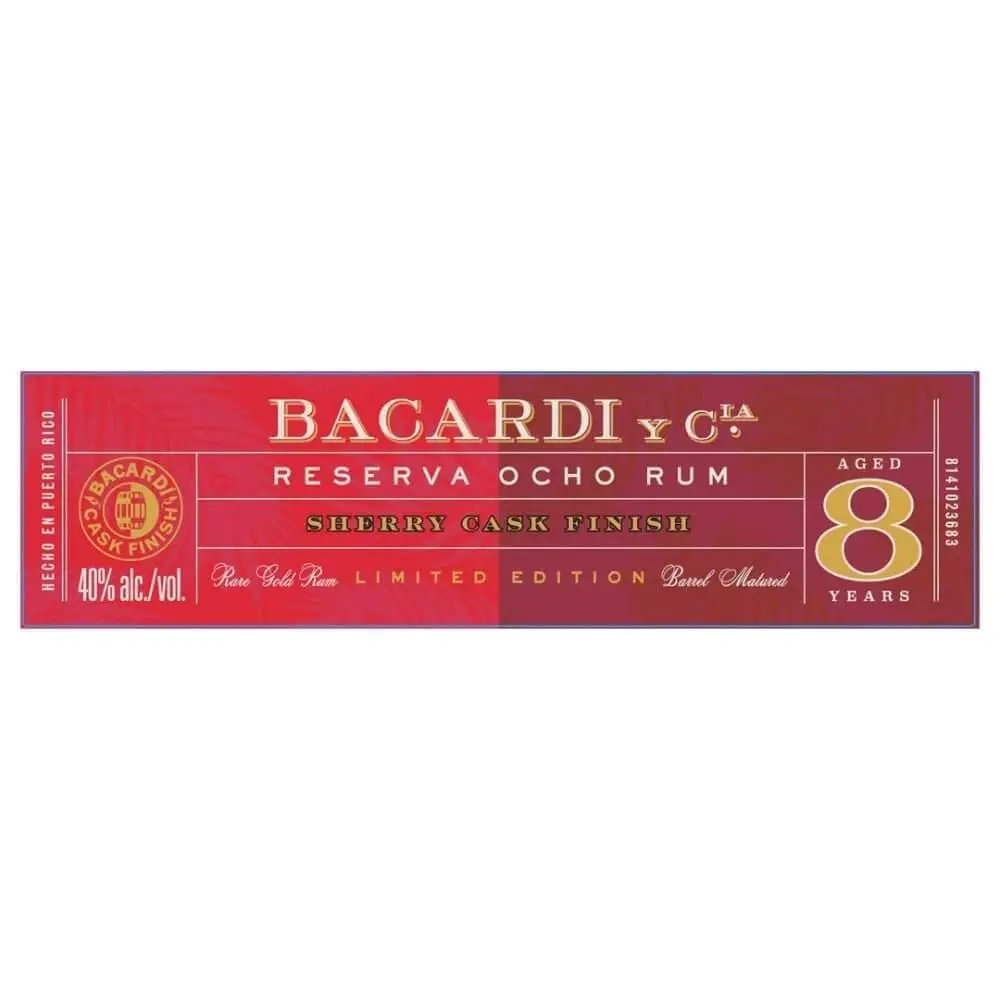 Bacardi Reserva Ocho Rum Sherry Cask Finish - Image 2