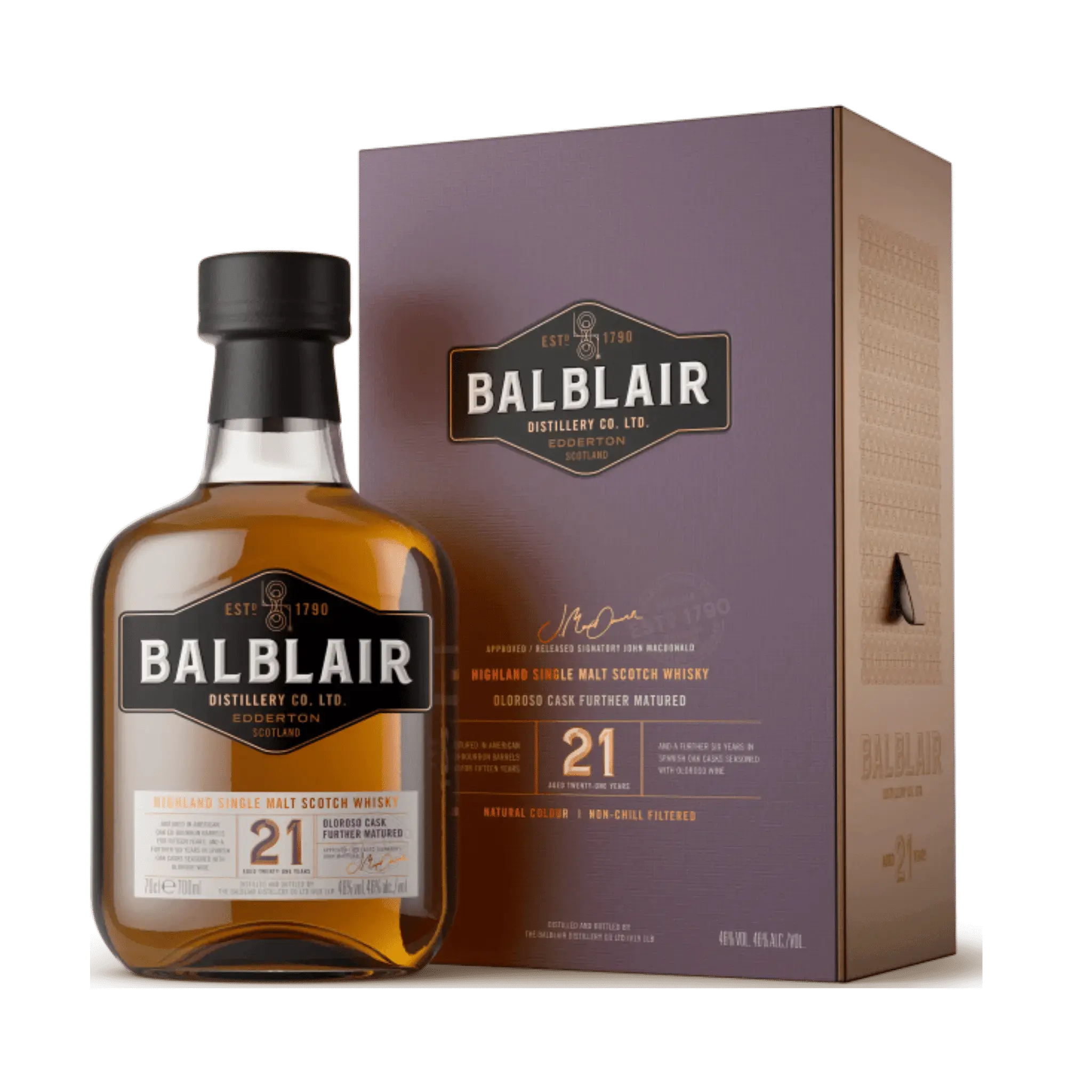 Balblair 21 Year Old Single Malt Scotch Whisky - Image 2
