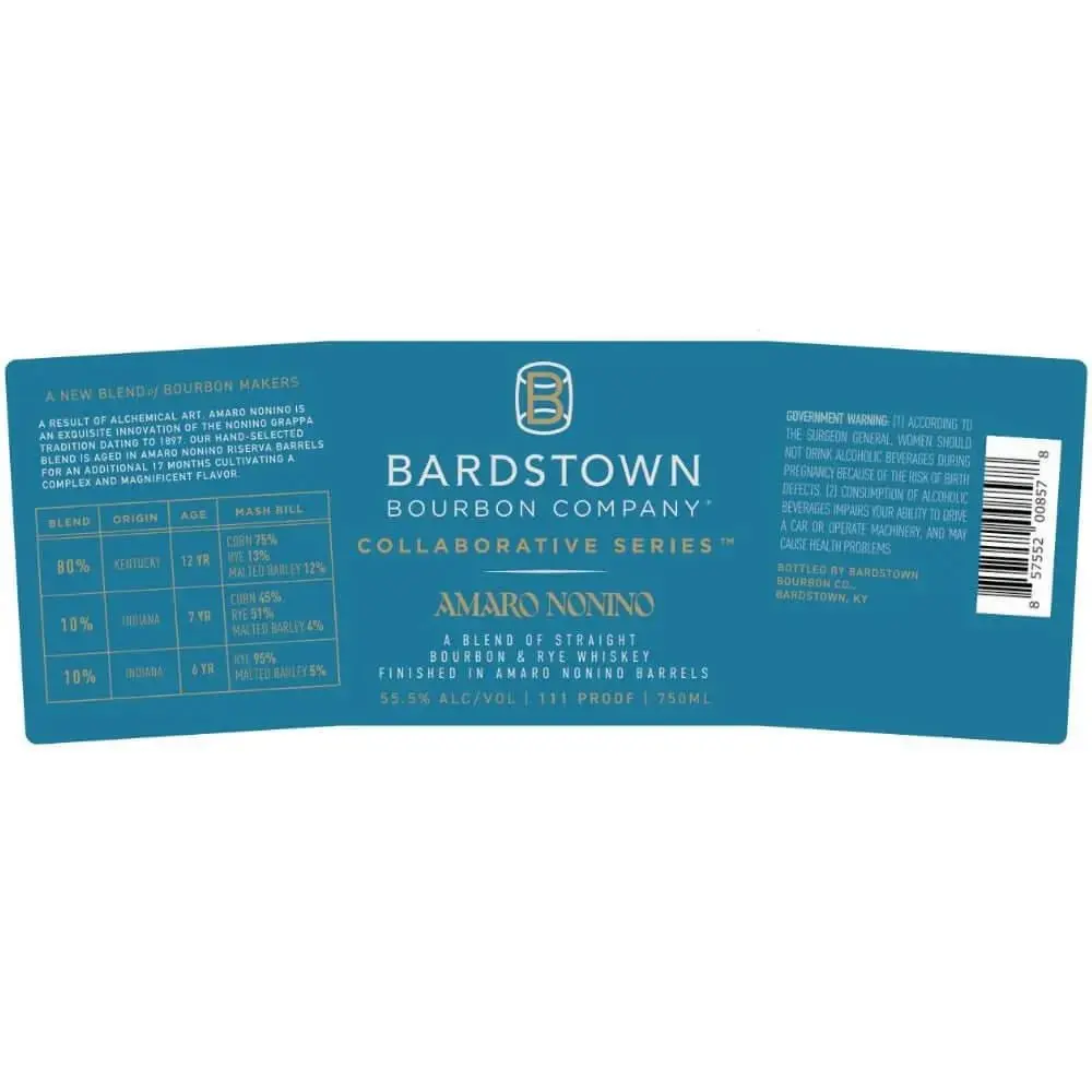 Bardstown Bourbon Collaborative Series Amaro Nonino Blended Whiskey (limit 1) - Image 2