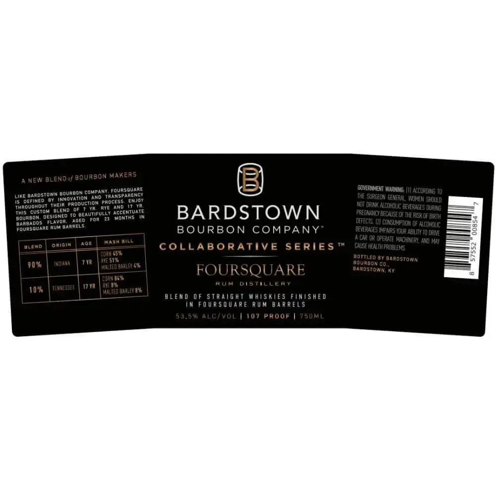 Bardstown Bourbon Collaborative Series Foursquare Blended Whiskey - Image 2
