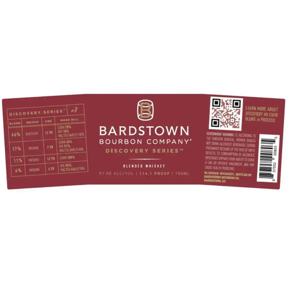 Bardstown Bourbon Company Discovery Series #8 Cask Strength 114.1 Proof - Image 2