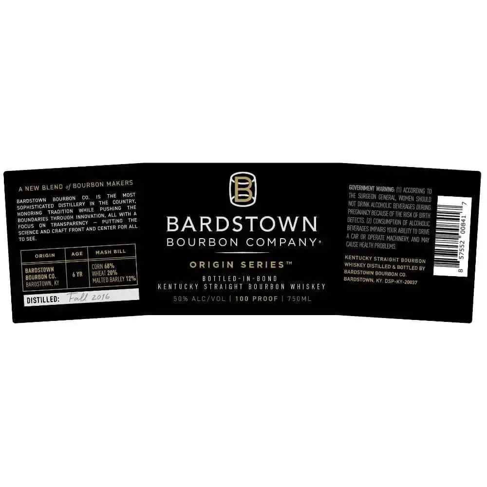 Bardstown Bourbon Company Origin Series Bourbon Bottled in Bond - Image 2