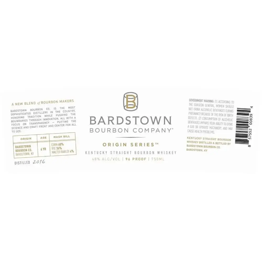 Bardstown Bourbon Company Origin Series Kentucky Straight Bourbon - Image 2