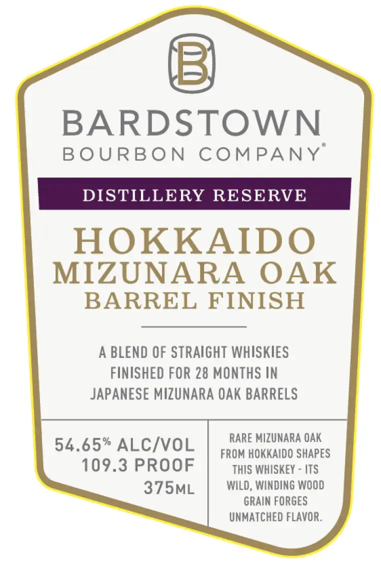 Bardstown Bourbon Hokkaido Mizunara Oak Barrel Finish Distillery Reserve 375mL - Image 2
