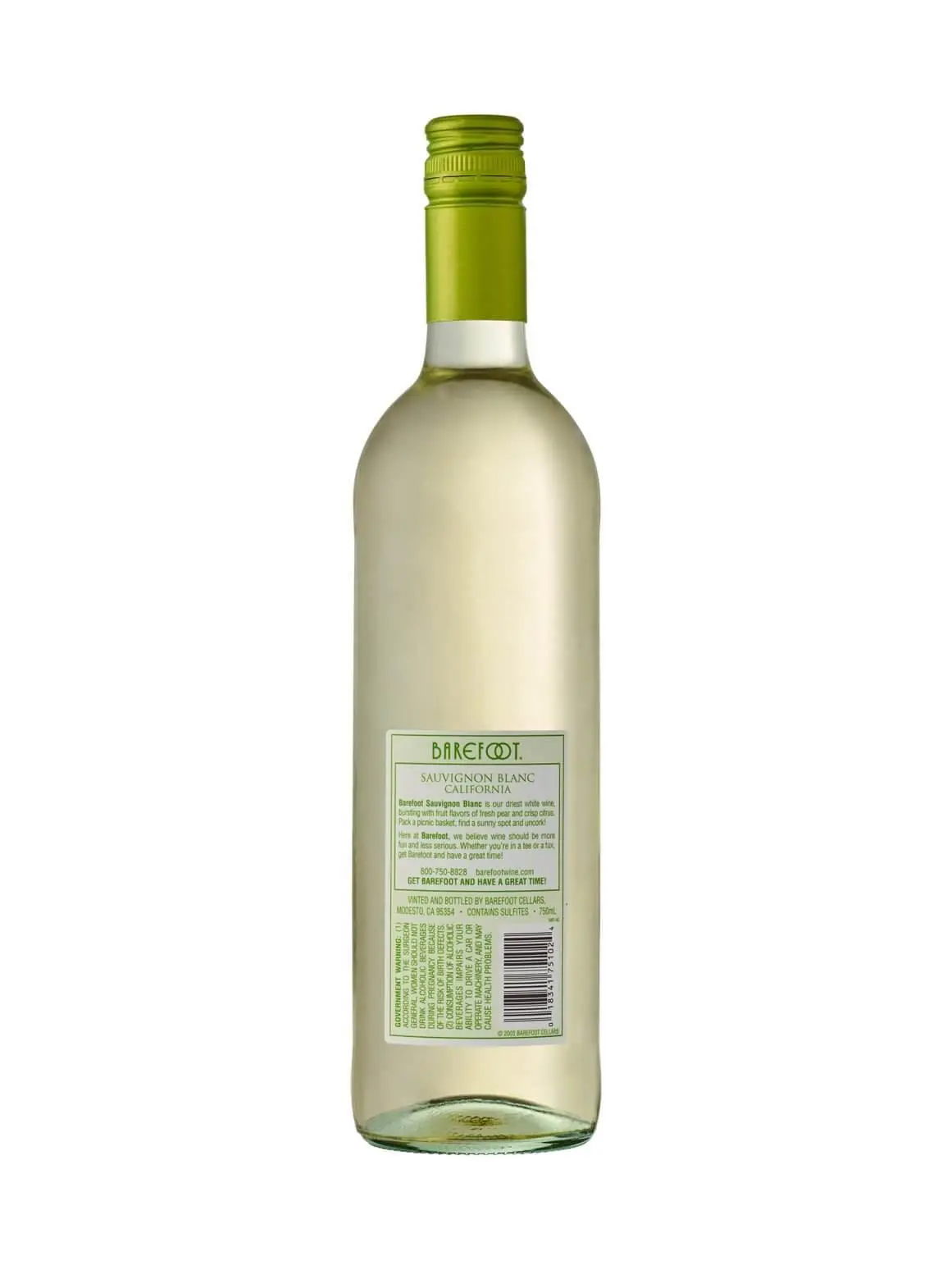 Barefoot Cellars Sauvignon Blanc | 1.5 Liter - Image 2