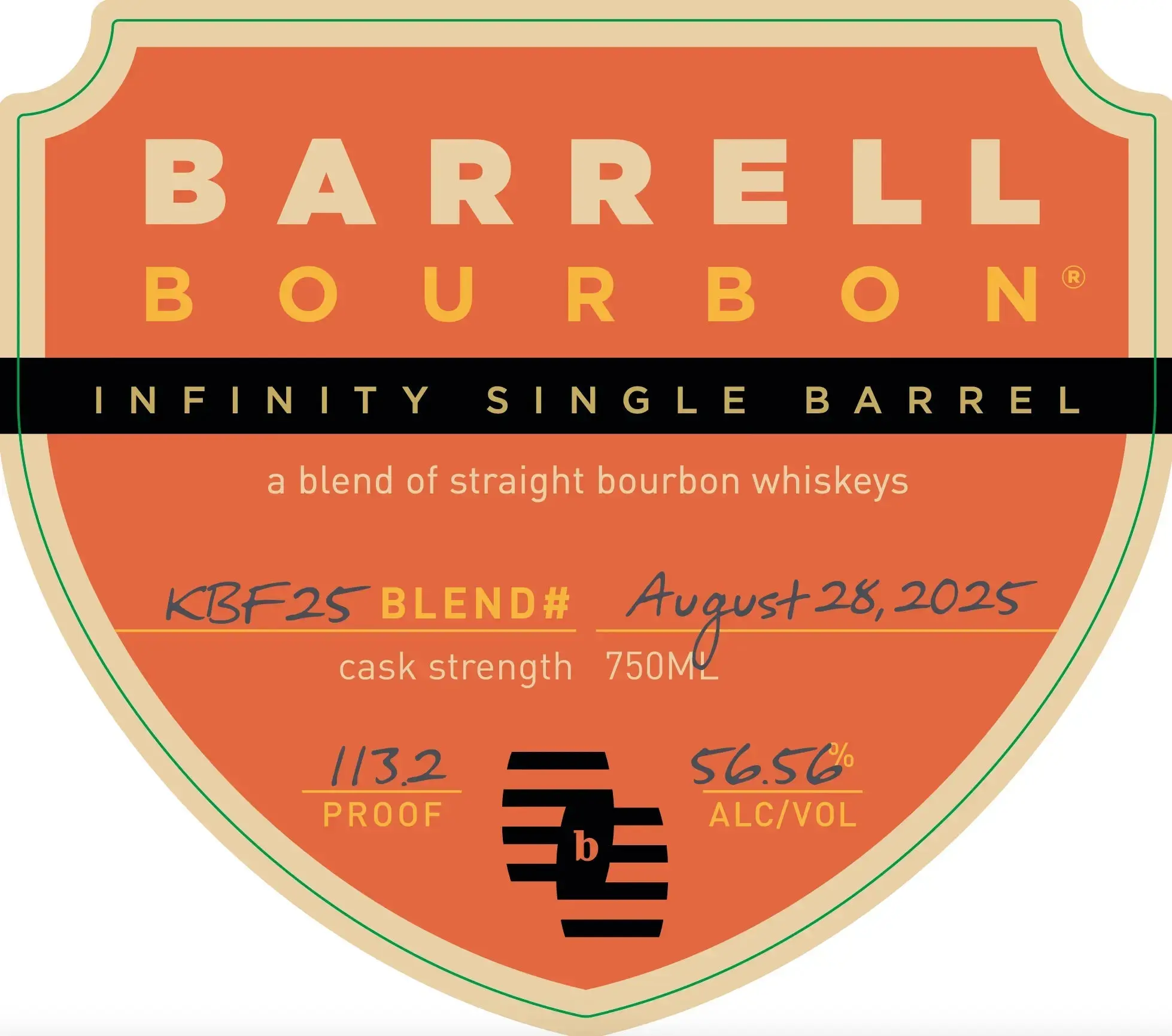 Barrell Bourbon Infinity Single Barrel KBF25 Blend Cask Strength 750ml