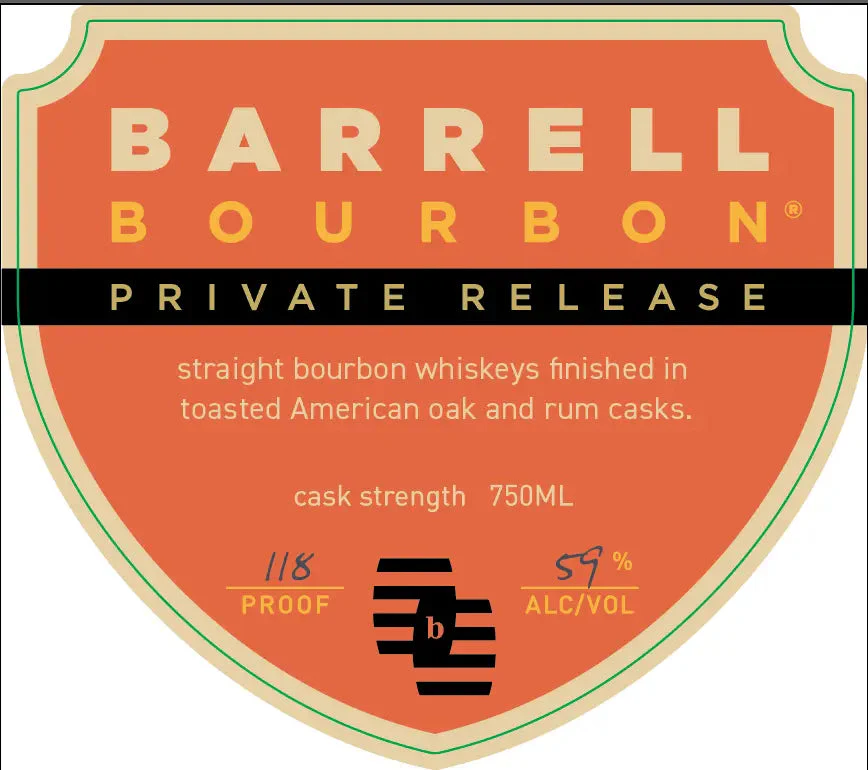 Barrell Bourbon Private Release Rum Cask Finish Cask Strength