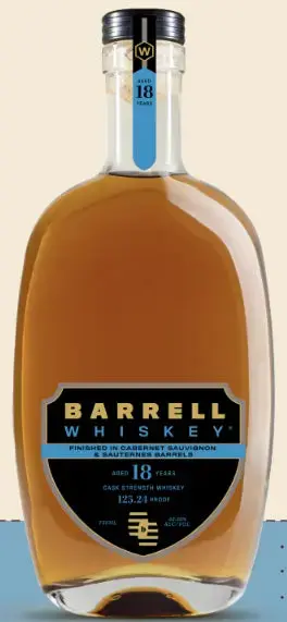 Barrell Whiskey 18 Year Cabernet Sauvignon & Sauternes Finish Cask Strength