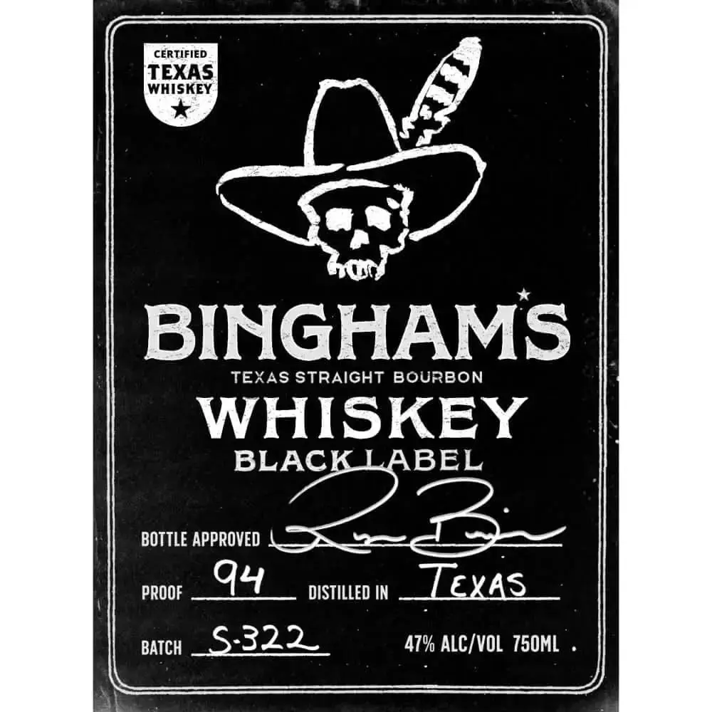 Bingham’s Bourbon Black A Certified Texas Whiskey™ by Ryan Bingham - Image 2