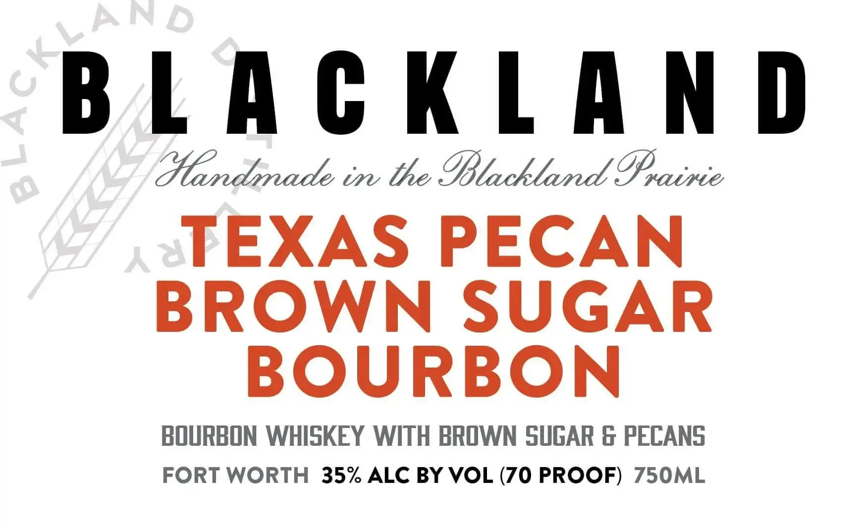 Blackland Texas Pecan Brown Sugar Bourbon