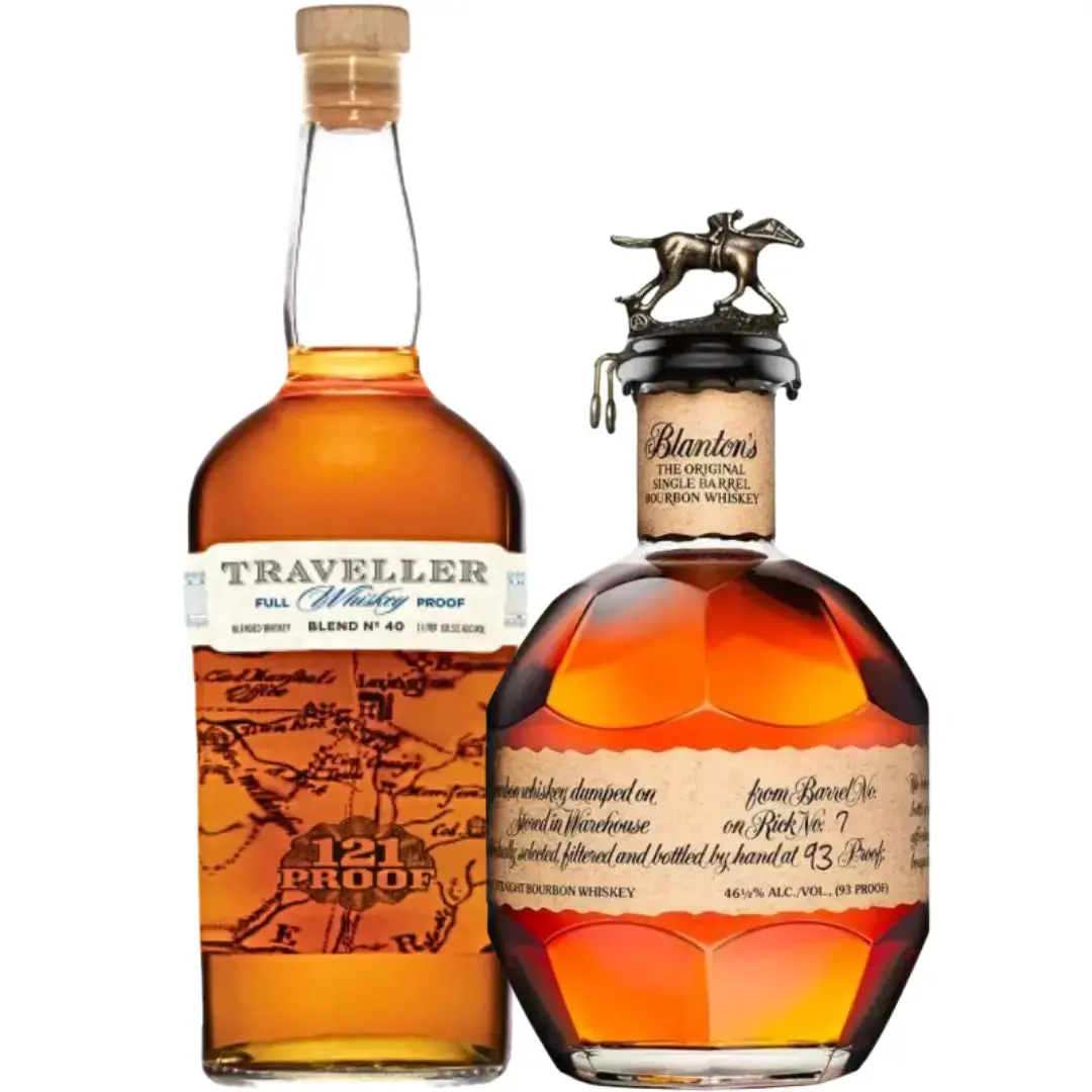Blanton Traveller Bundle: Blanton's Original Bourbon & Traveller Full Proof 121 Proof