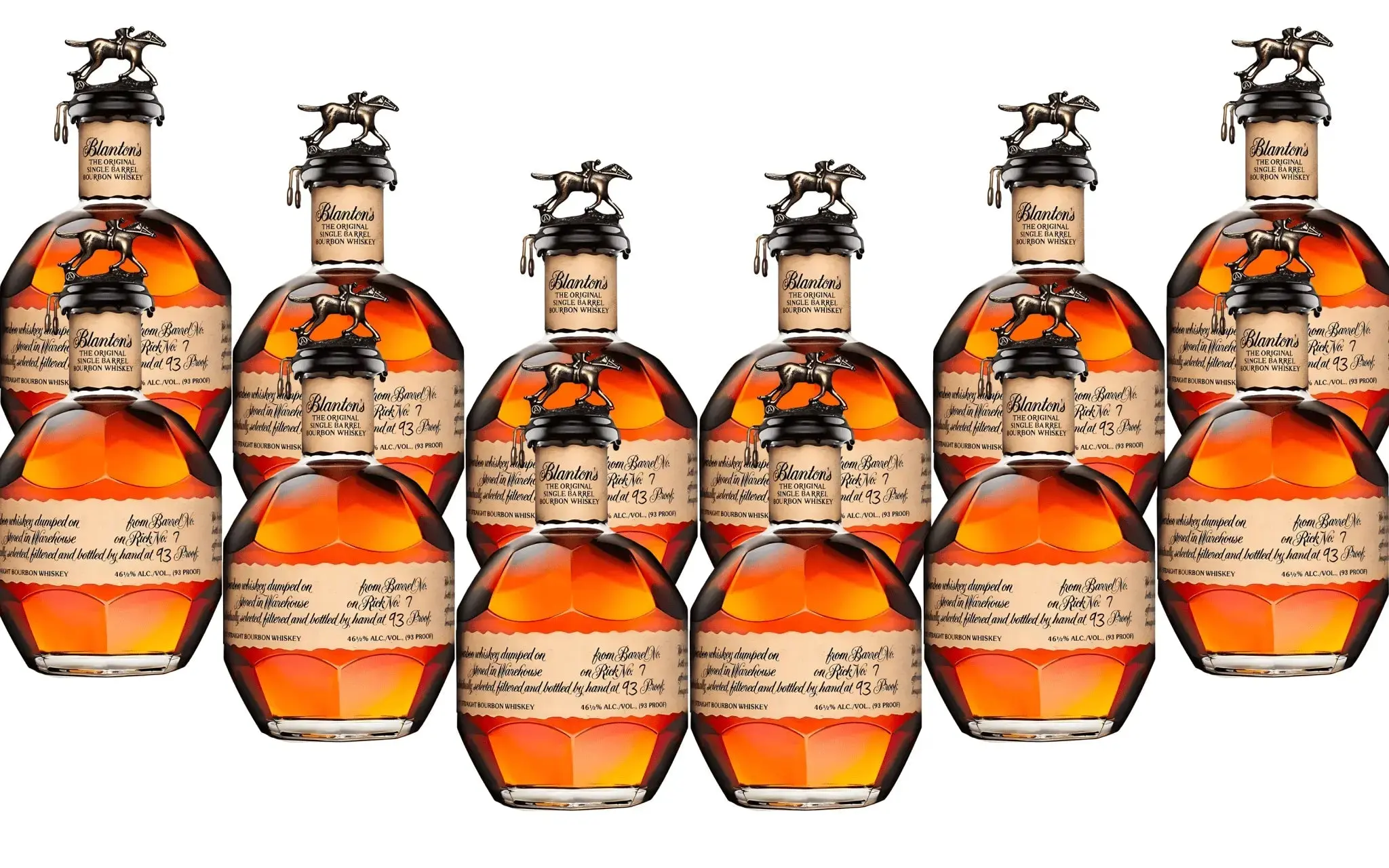 Blanton's Original Single Barrel Bourbon 750ml 12 Pack