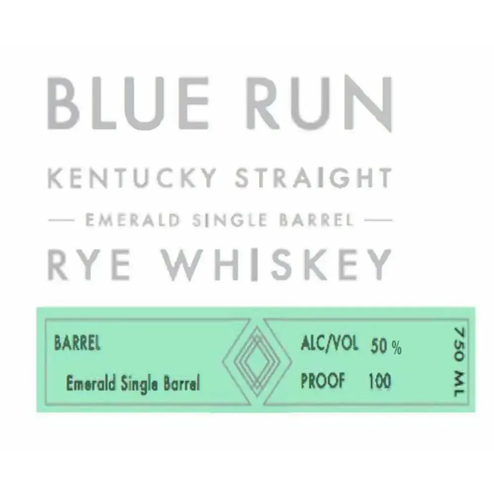 Blue Run Emerald Single Barrel Kentucky Straight Rye Whiskey - Image 2