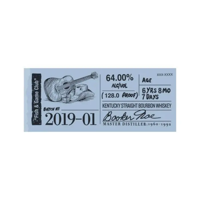 Booker's Bourbon 2019-01 “Fish & Game Club”
