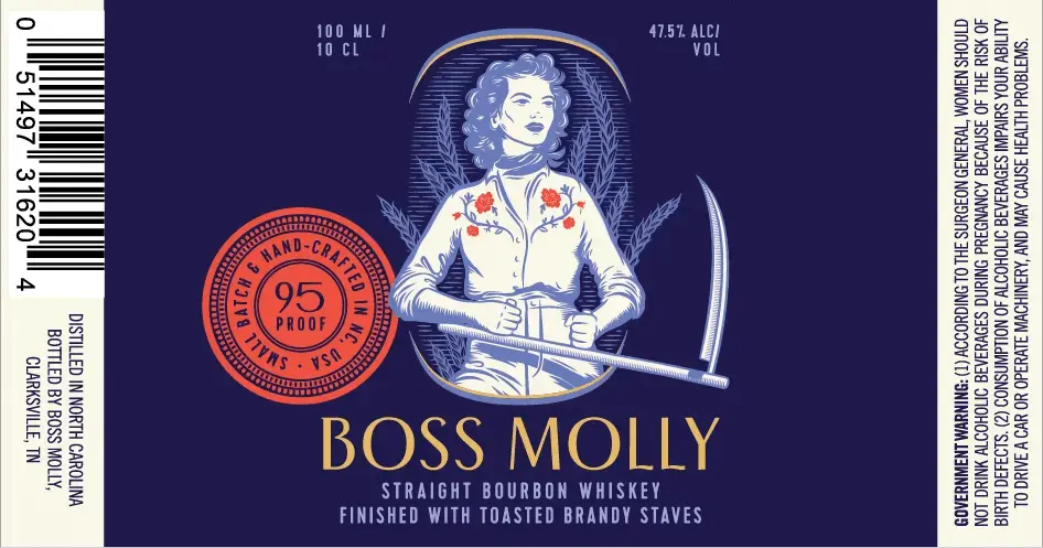 Boss Molly Straight Bourbon Whiskey