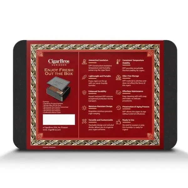 Brick House 21 Premium Cigars Set & Cutter + Personal Humidor by CigarBros - Image 2