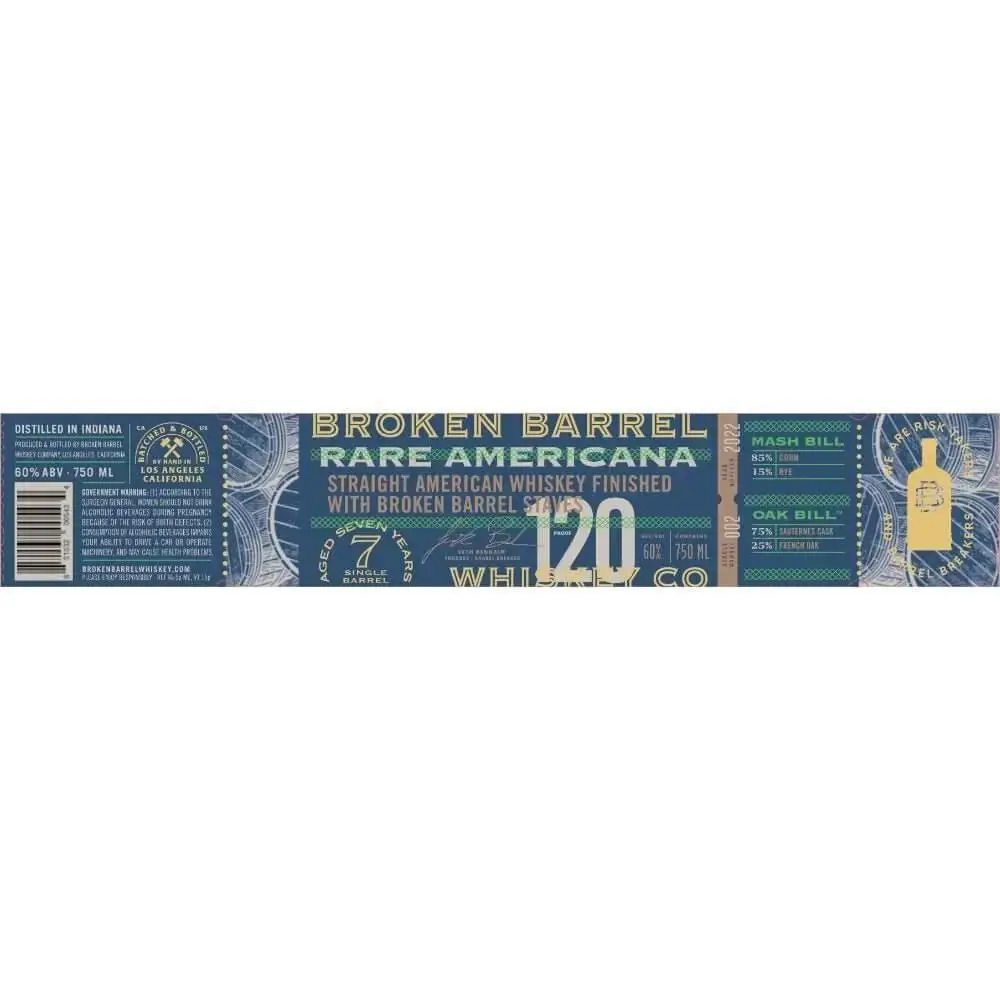 Broken Barrel Rare Americana 7 Year Old