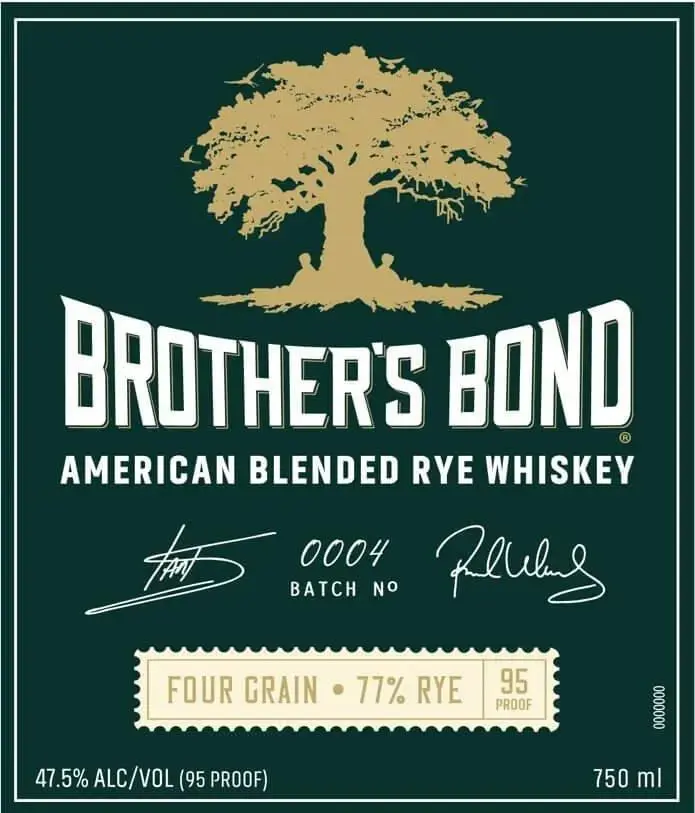 Brother's Bond American Blended Rye Whiskey Batch 0004