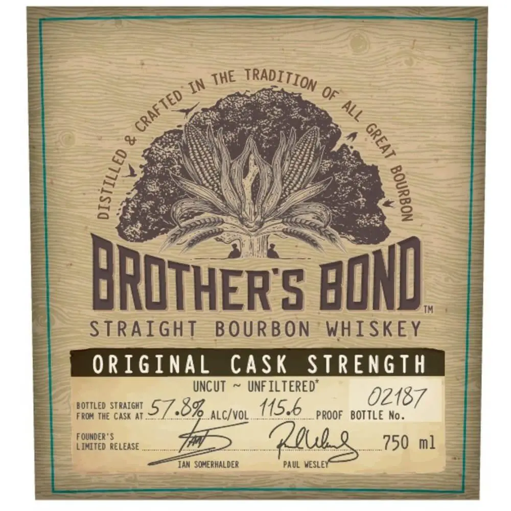 Brother's Bond Cask Strength Bourbon By Ian Somerhalder & Paul Wesley - Image 2
