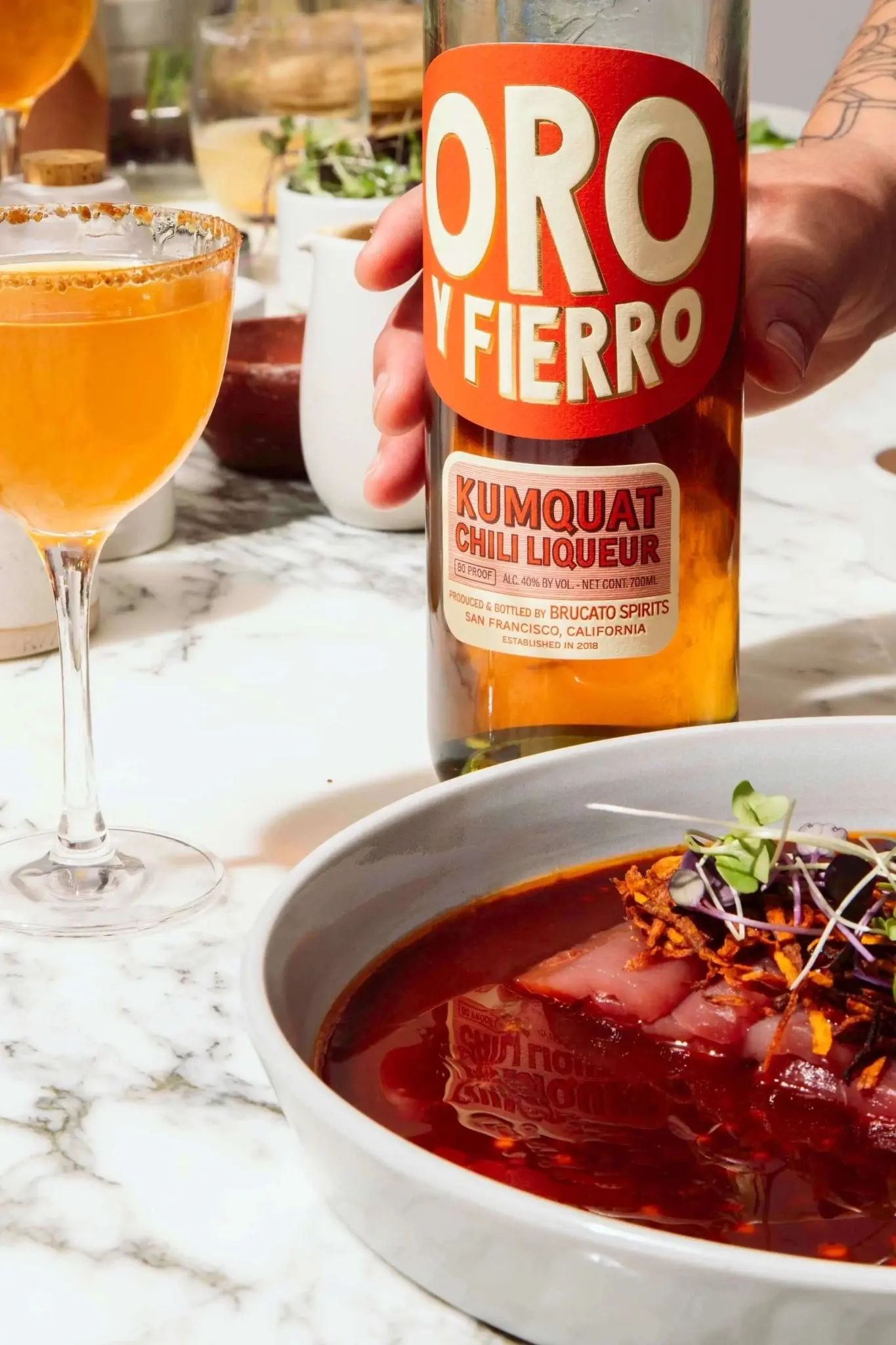Brucato Amaro Oro y Fierro | Kumquat Chili Liqueur - Image 4