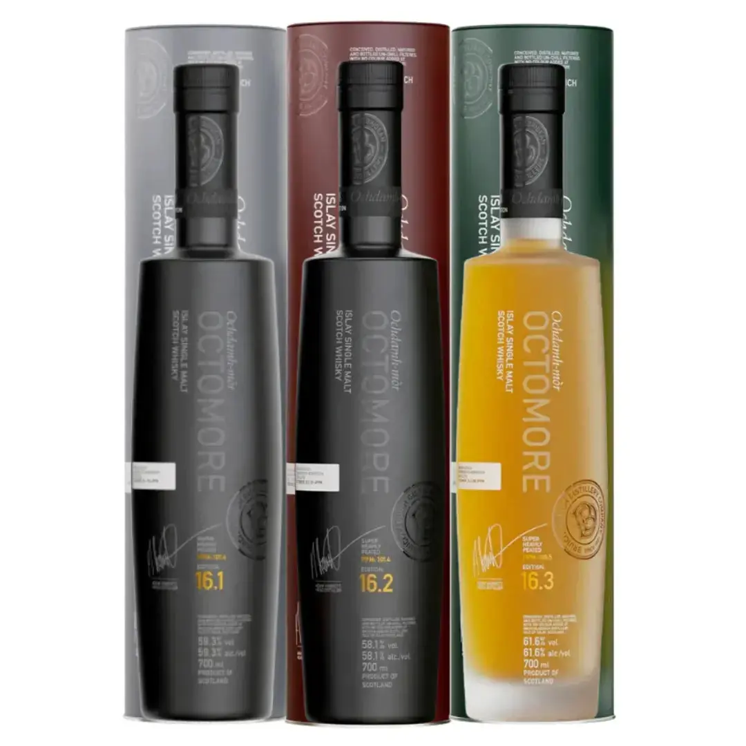 Bruichladdich Octomore Edition 16 Bundle 16.1, 16.2 & 16.3