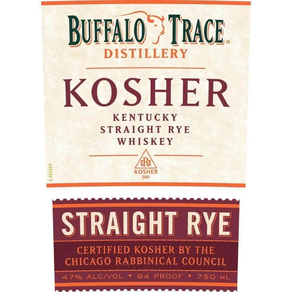 Buffalo Trace Kosher Straight Rye Whiskey - Image 2