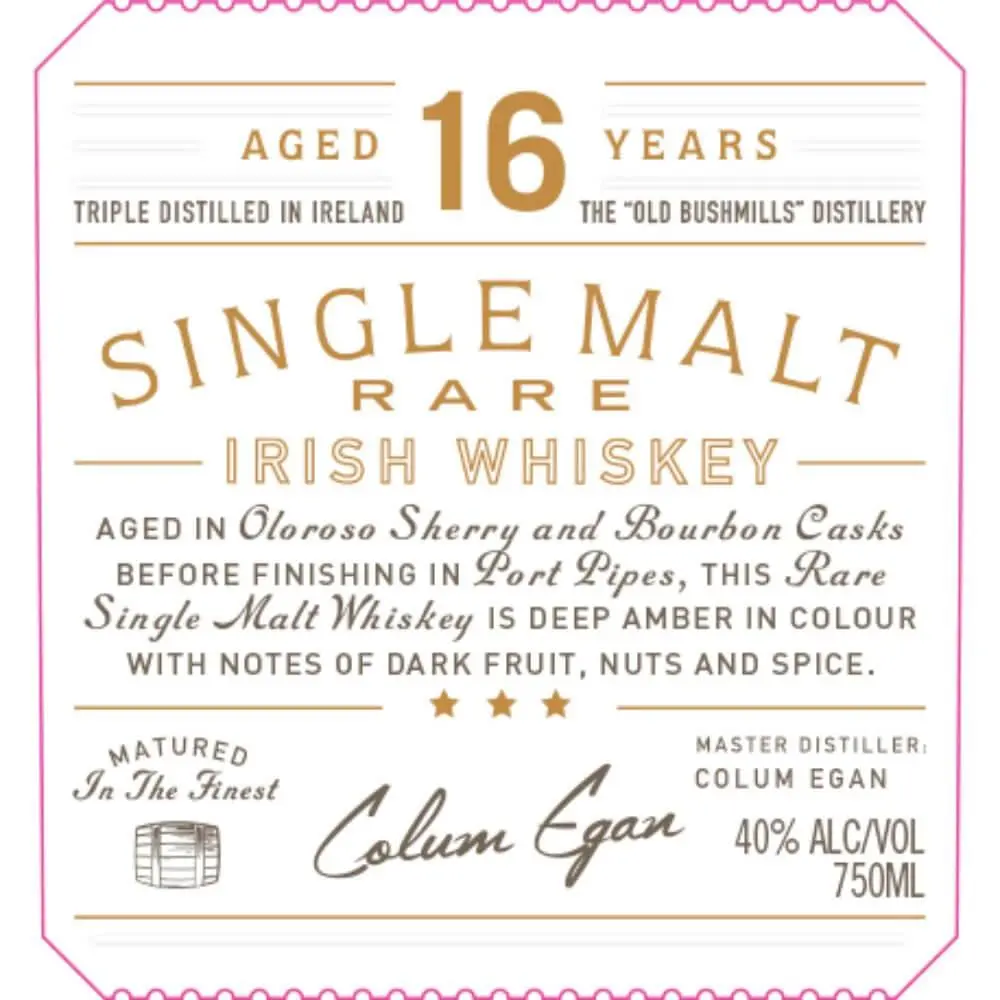 Bushmills 16 Year Old Single Malt Rare - Image 2