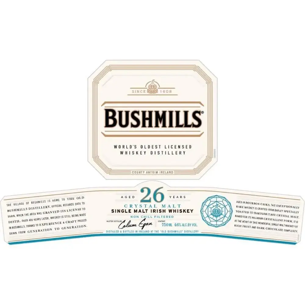 Bushmills 26 Year Old Crystal Malt Single Malt - Image 2