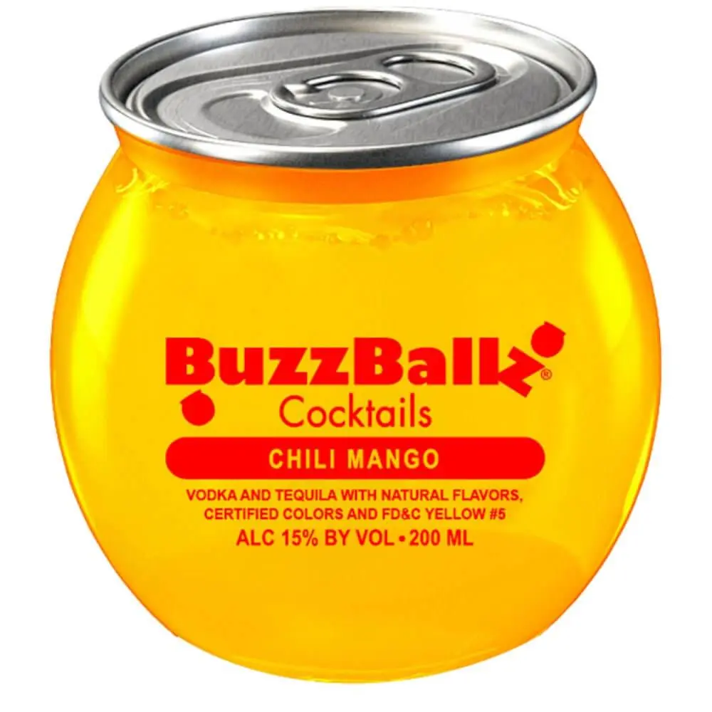 BuzzBallz Chili Mango 187mL 24 Pack Case
