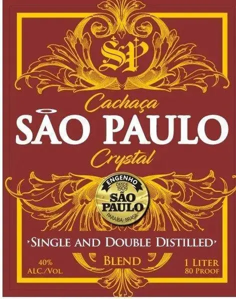 Cachaça São Paulo Crystal