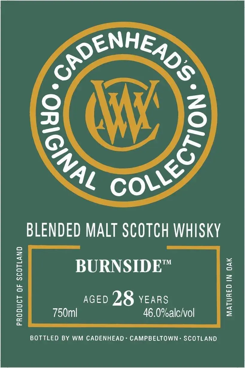 Cadenhead’s Burnside 28 Year Old Blended Malt Scotch Whisky - Image 2