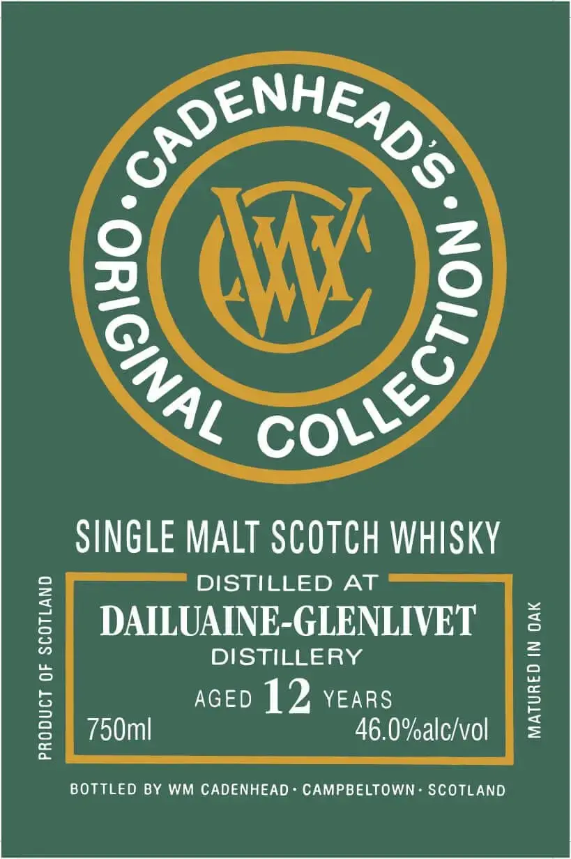 Cadenhead's Original Collection Dailuaine-Glenlivet 12 Year - Image 2