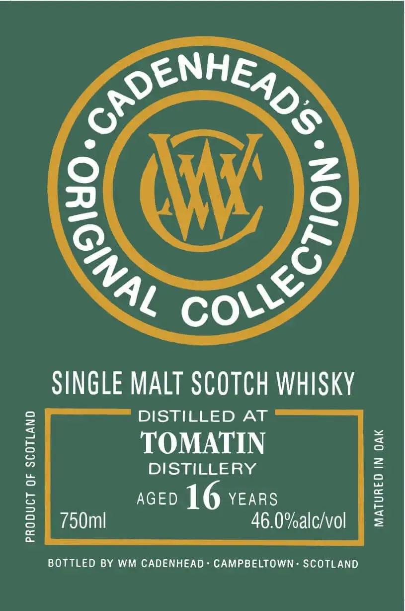 Cadenhead's Original Collection Tomatin 16 Year Old