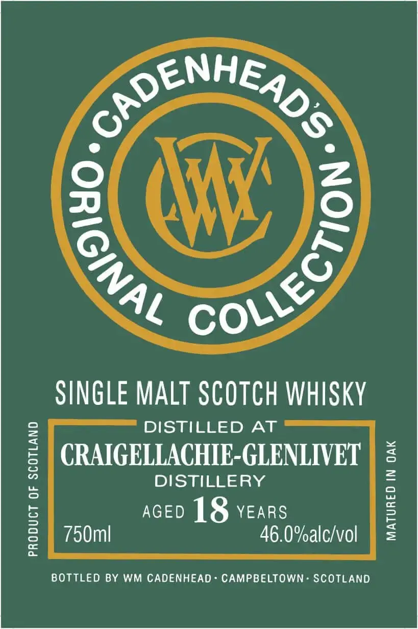 Cadenhead's Original Collection Craigellachie-Glenlivet 18 Year