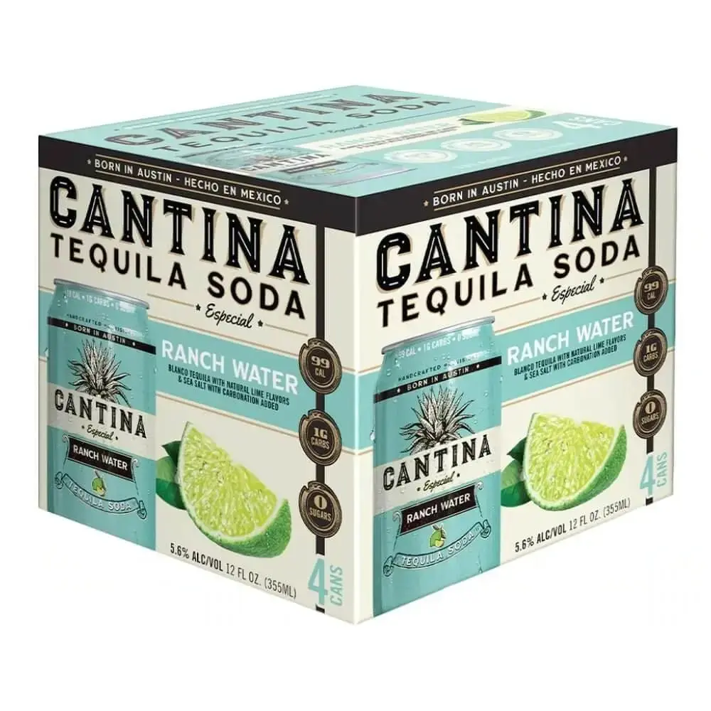 Cantina Ranch Water Tequila Soda 4pk - Image 2