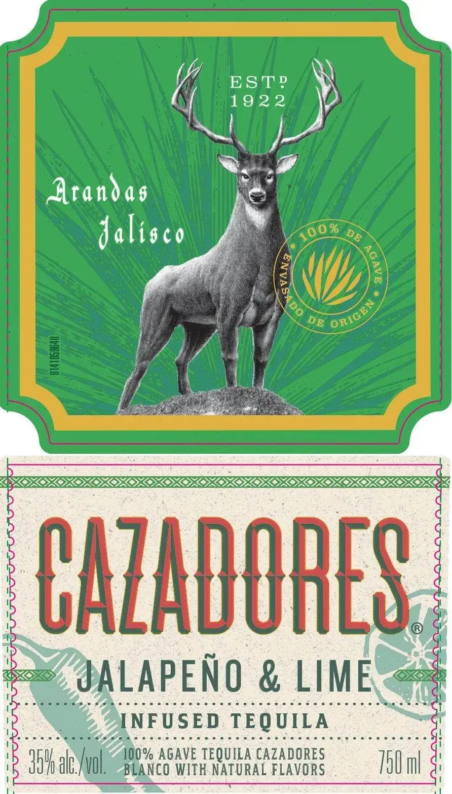 Cazadores Jalapeño & Lime Infused Tequila