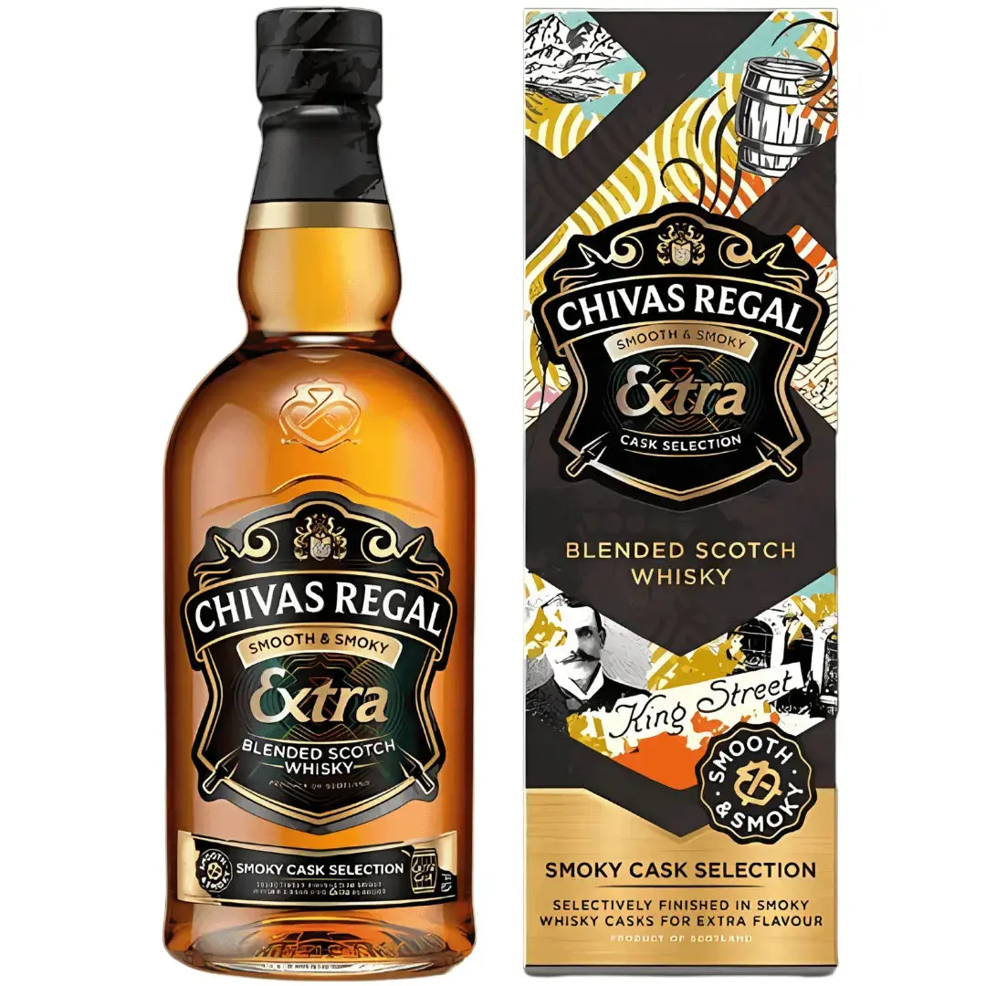 Chivas Regal Extra Smooth & Smoky Blended Scotch Whisky Smoky Cask Selection