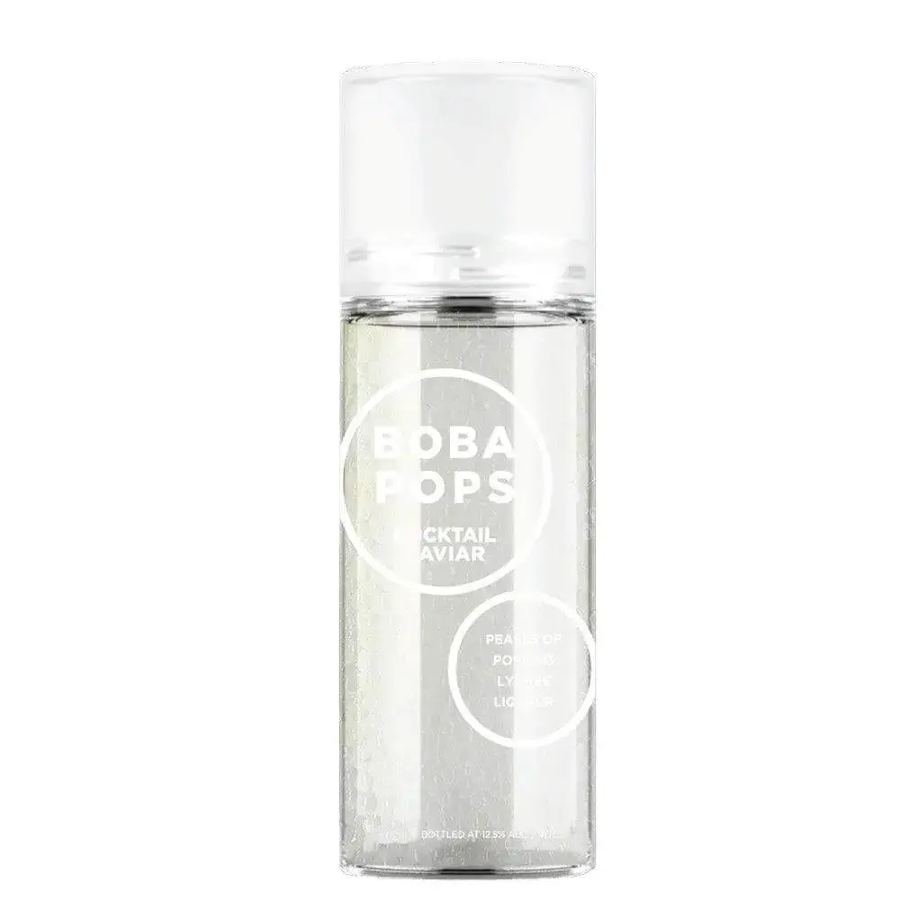 Cocktail Caviar Boba Pops Popping Lychee Liqueur Pearls 375ml