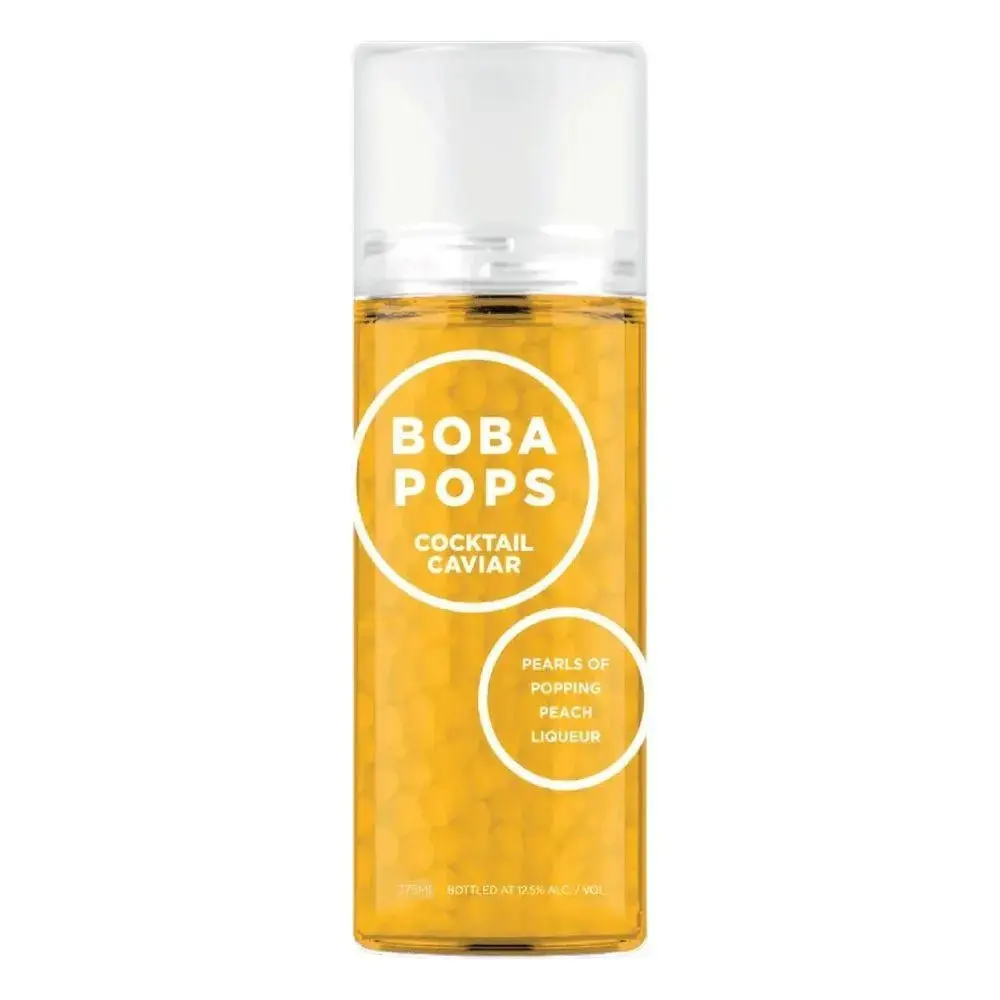 Cocktail Caviar Boba Pops Popping Peach Liqueur Pearls 375ml