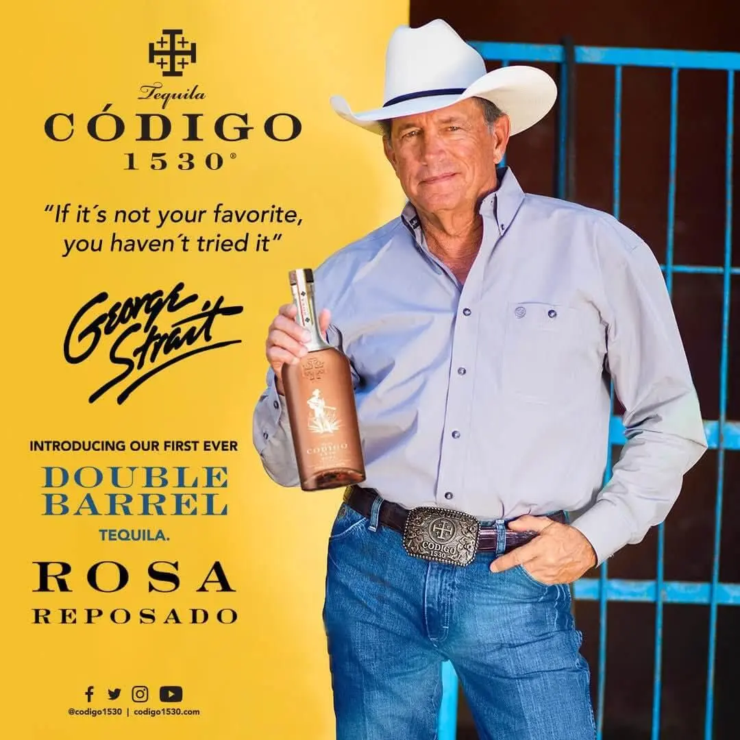 Codigo 1530 George Strait Double Barrel Rosa Reposado Tequila - Image 3