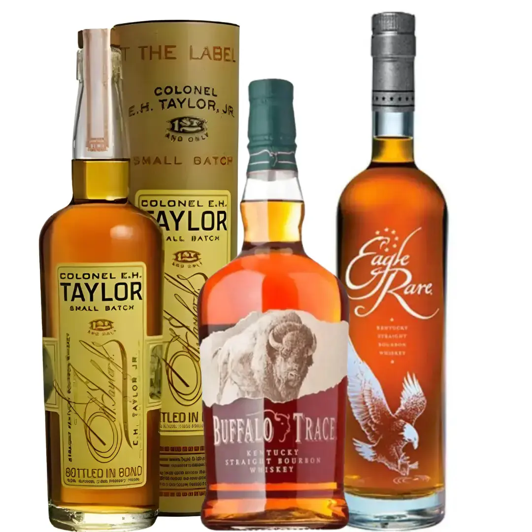 Colonel E.H. Taylor, Jr. Small Batch, Buffalo Trace & Eagle Rare 700mL Bourbon Bundle