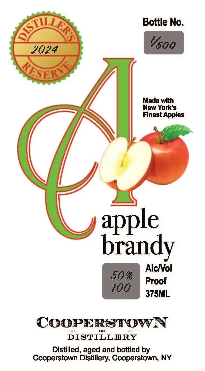Cooperstown Distillery 2024 Distiller’s Reserve Apple Brandy 375ml