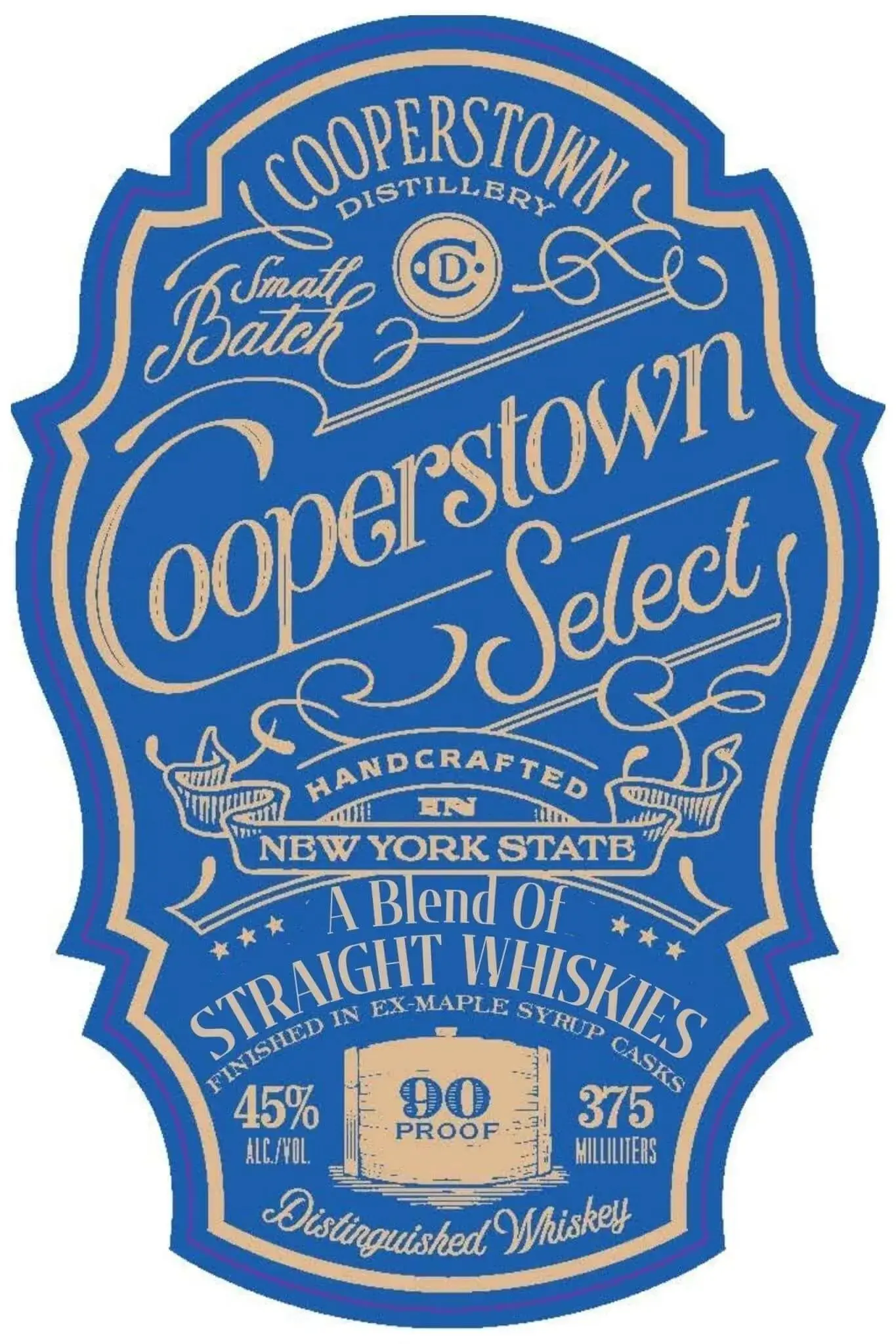 Cooperstown Select Small Batch Straight Whiskey 375ml