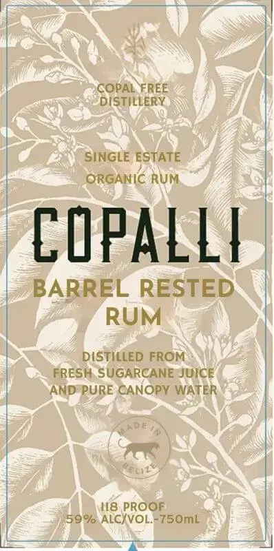 Copalli Barrel Rested Organic Rum High Proof