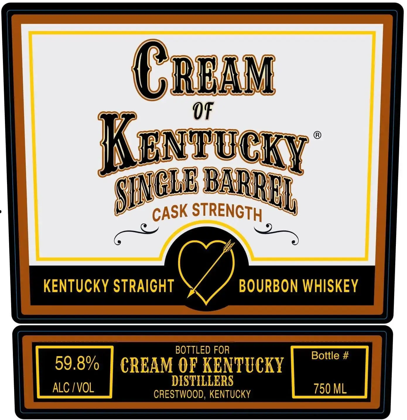 Cream of Kentucky Single Barrel Cask Strength Bourbon