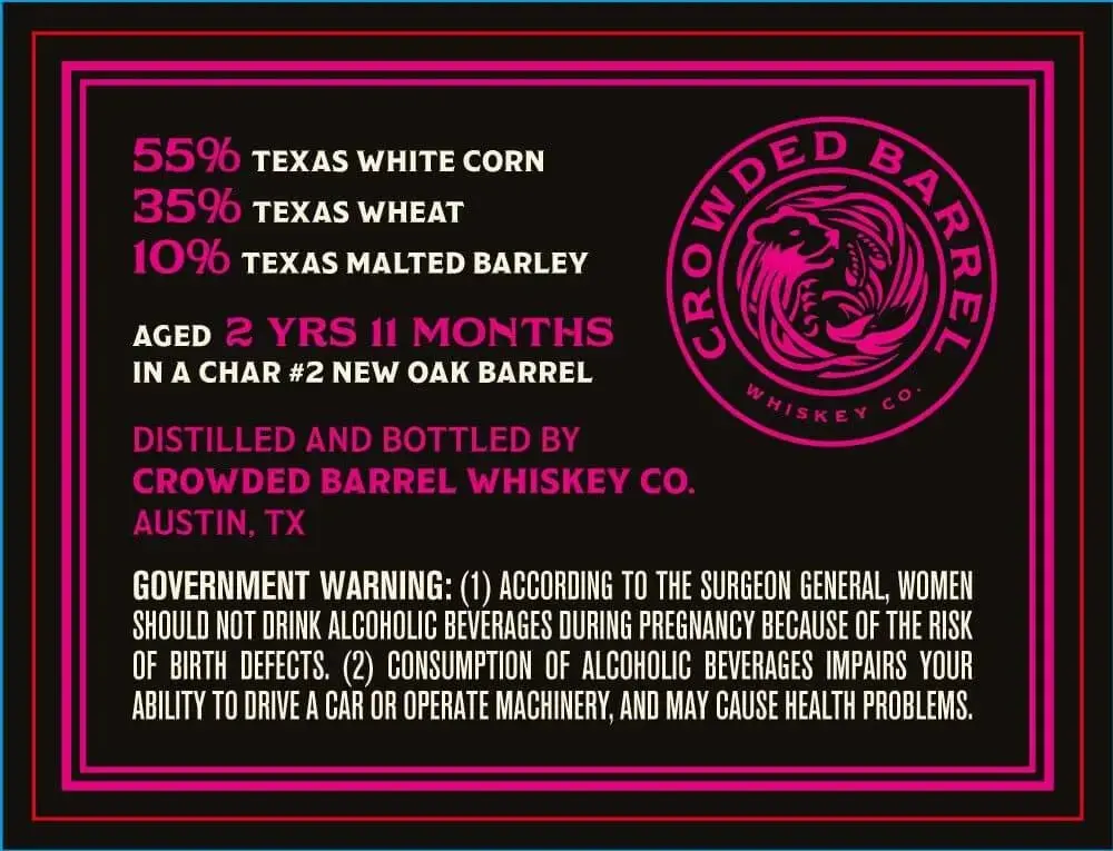 Crowded Barrel "The Bomb" Texas Bourbon Whiskey - Image 2