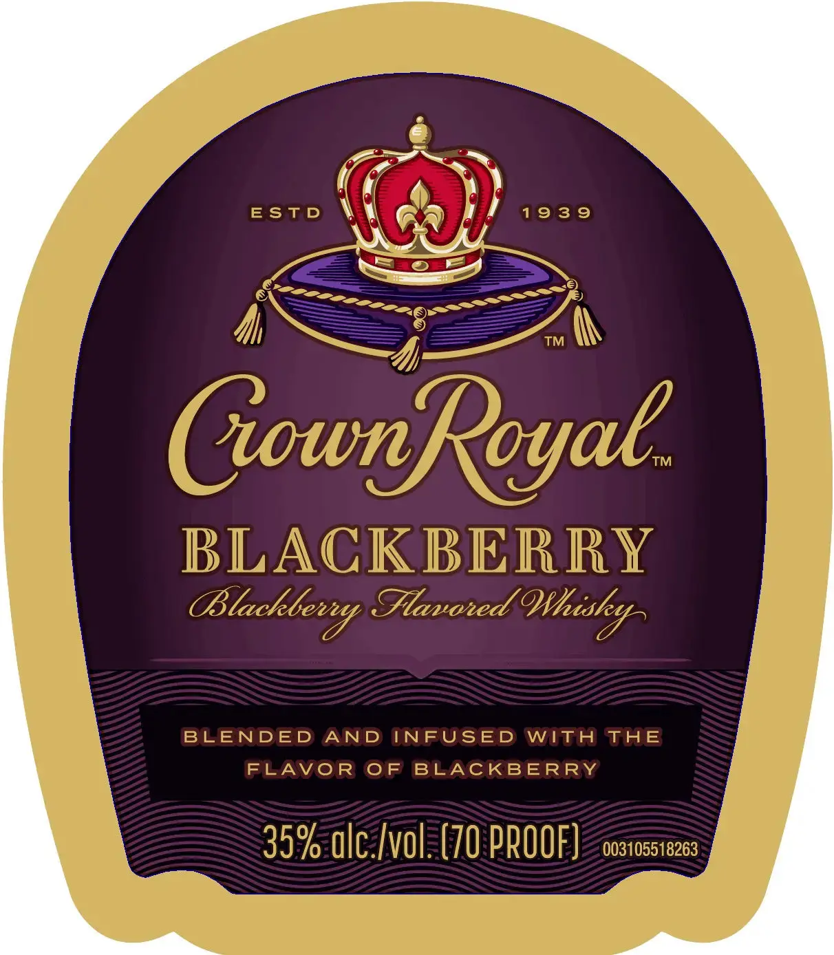 Crown Royal Blackberry Flavored Whisky 50ml 6 Pack - Image 2